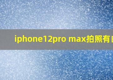 iphone12pro max拍照有白点